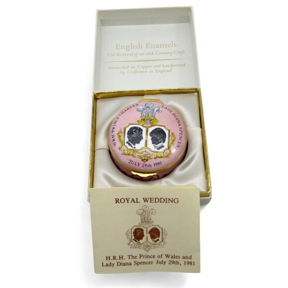 CRUMMLES Enamel Lady DIANA and Prince of Wales 1981 Wedding Limited 116/500 - Picture 1 of 10